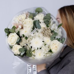 buket s kustovoj hrizantemoj 2